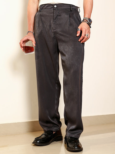 Hookd Lightweight - Black Pleated Trousers
