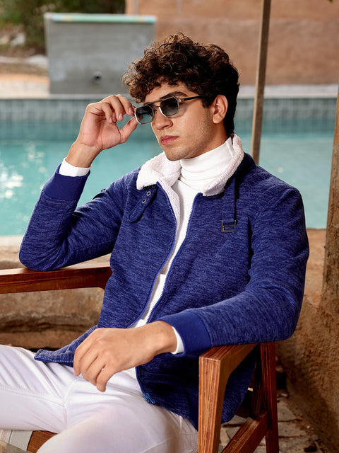 Chaos Heathered Jacket With Fleece Detail