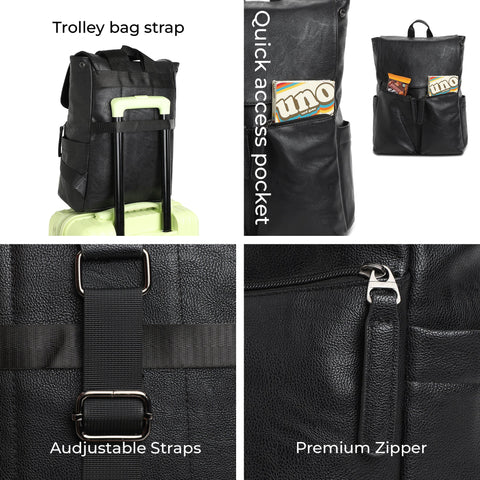 CAHOOT Men's The Nomadic Nebula Backpack - Jet Black