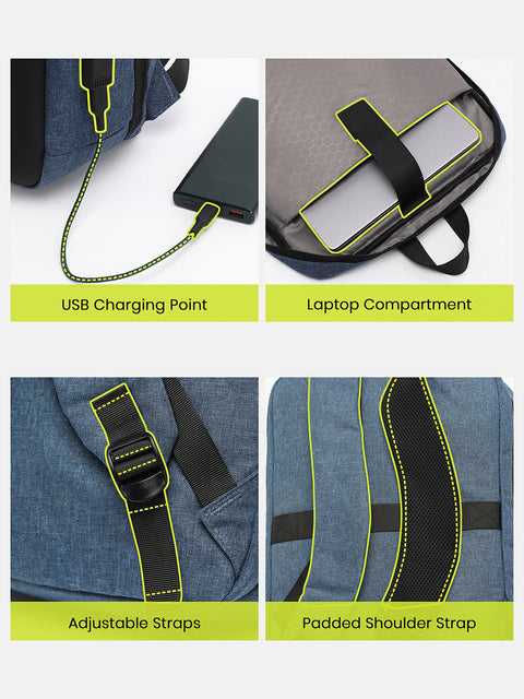 CAHOOT Men's The CityStride Backpack - Indigo Blue