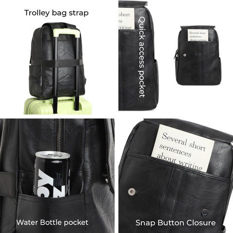CAHOOT Men's The Enigma Backpack - Grease Black