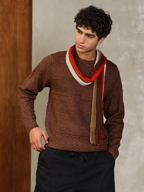 Hookd Textured-Knit Pullover Sweater