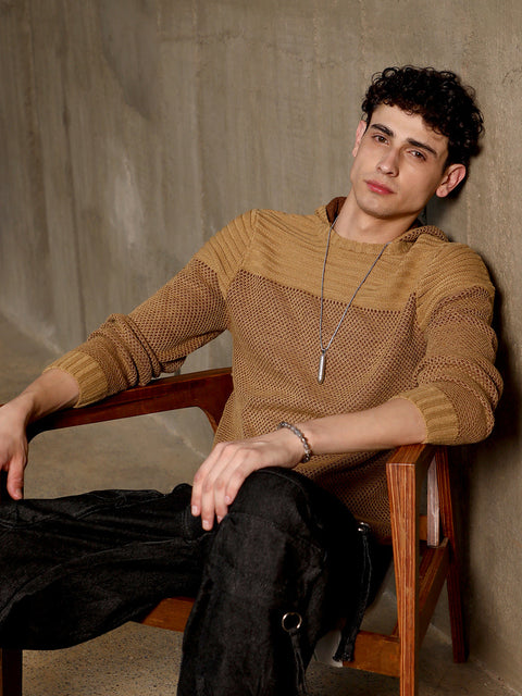 Behookd Textured Knit Pullover Sweater