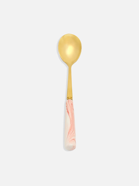 Blush Pink & Gold Solid Stainless Steel Cutlery Set