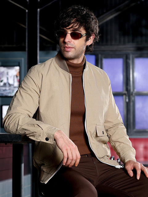 Hooked Panelled Crease-Tactile Jacket