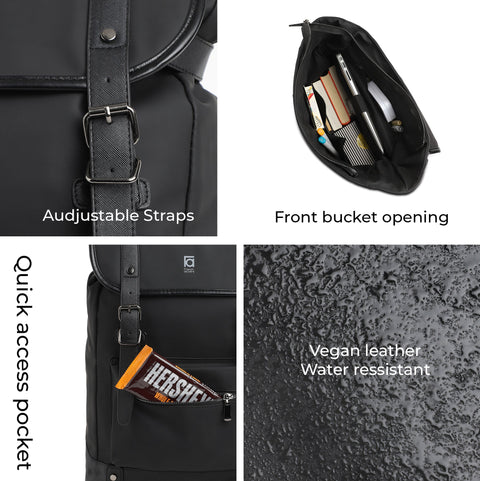 CAHOOT Men's The Camper Backpack - Charcoal Black