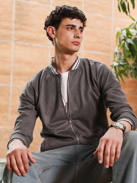 Behookd Zip-Front Baseball Jacket