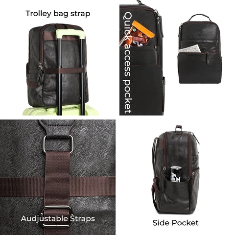 CAHOOT Men's The Metropolitan Backpack - Cocoa Brown