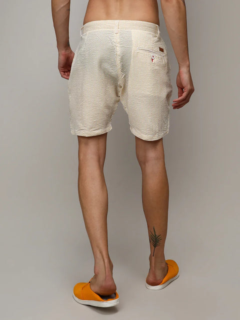 Hooked Seersucker Stripe Shorts