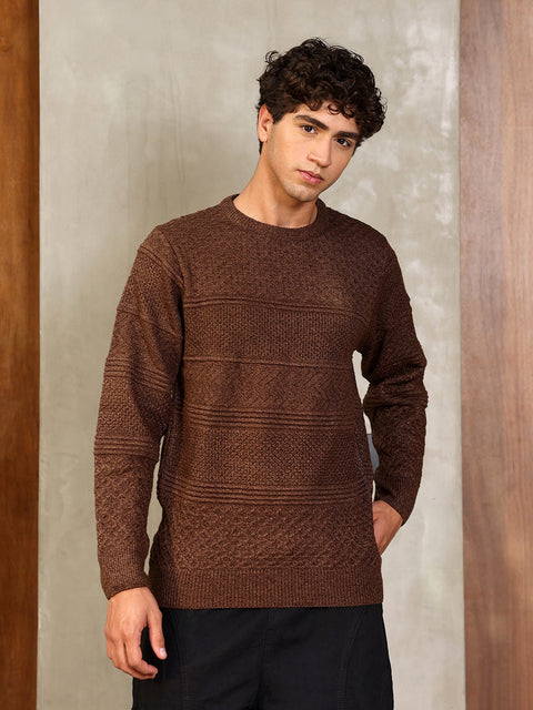 Hookd Textured-Knit Pullover Sweater