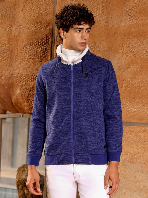 Chaos Heathered Jacket With Fleece Detail