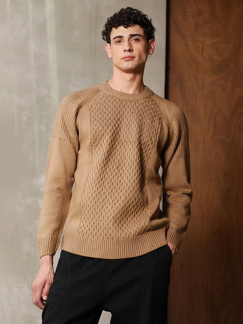 Chaos Hive-Knit Pullover Sweater