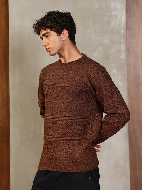 Hookd Textured-Knit Pullover Sweater