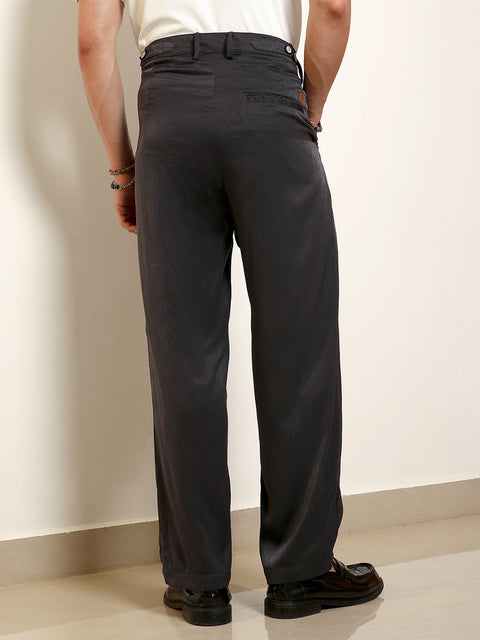 Hookd Lightweight - Black Pleated Trousers