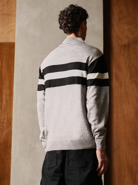 Hooked Full Sleeve Turtle Neck Sweater