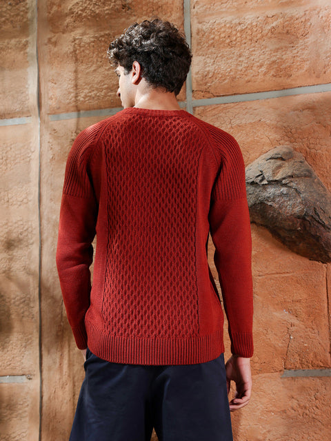 Chaos Mesh-Knit Pullover Sweater