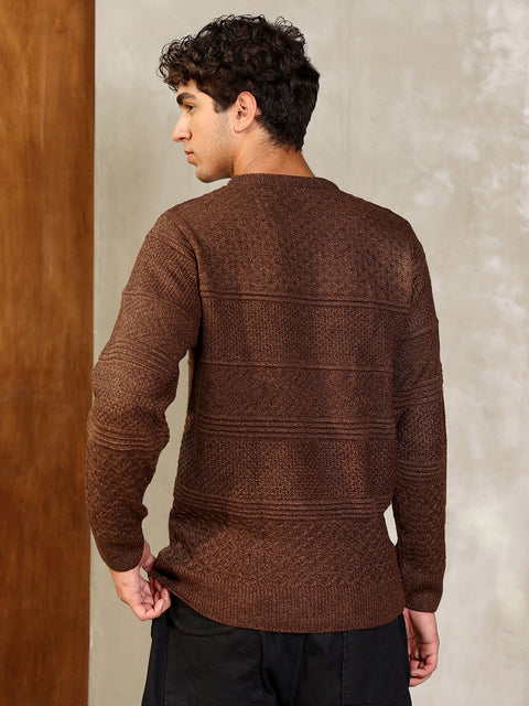 Hookd Textured-Knit Pullover Sweater