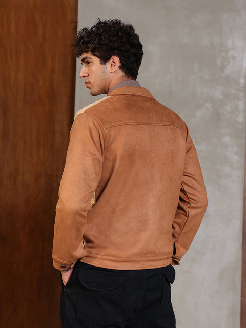 Game Face Contrast Sherpa Jacket