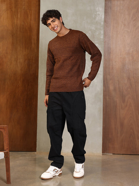 Hookd Textured-Knit Pullover Sweater