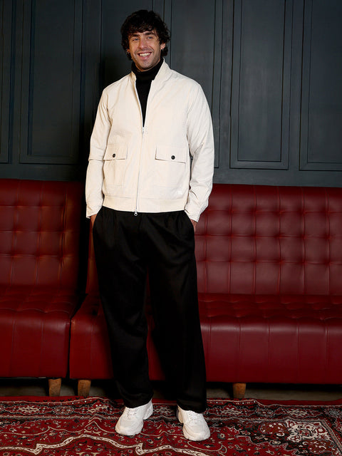 Just Be Zip-Front Knit Jacket