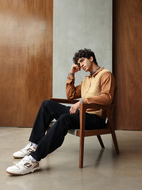 Game Face Contrast Sherpa Jacket