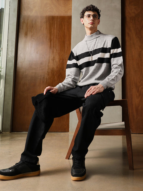Hooked Full Sleeve Turtle Neck Sweater
