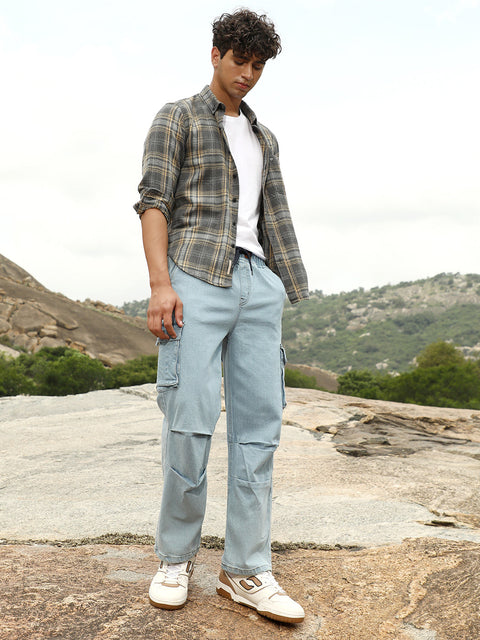 Runway Gods Straight-Leg Parachute Denim Jeans