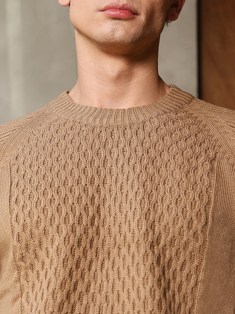 Chaos Hive-Knit Pullover Sweater