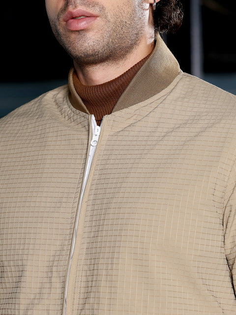 Hooked Panelled Crease-Tactile Jacket