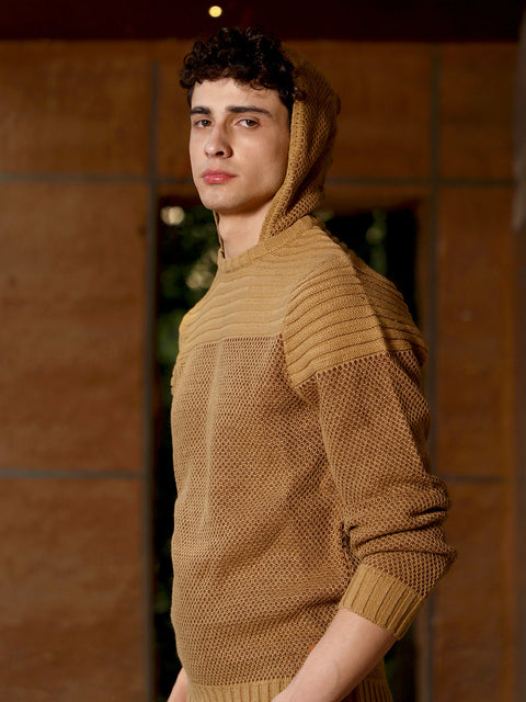 Behookd Textured Knit Pullover Sweater