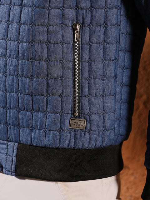 Behookd Cubic-Quilted Bomber Jacket