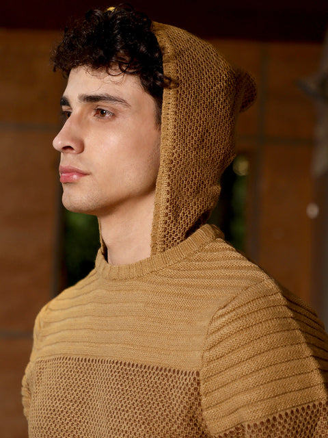 Behookd Textured Knit Pullover Sweater