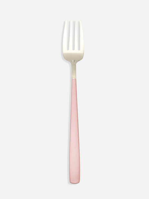 VYBE Silver & Blush Pink Solid Metal Cutlery Set