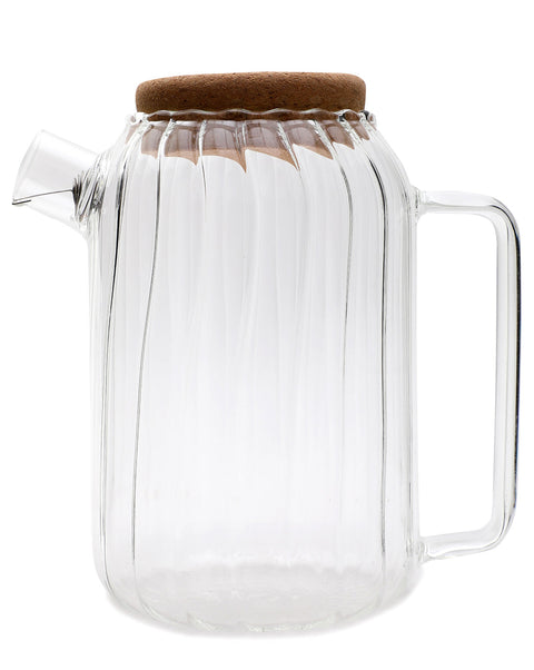 VYBE Creative vertical pattern transparent glass cold kettle | 1200 ml