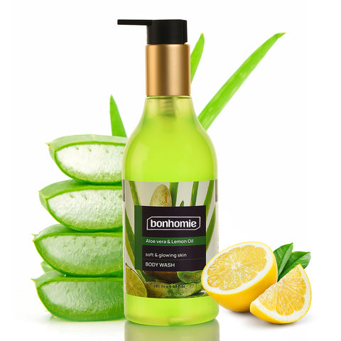 Bonhomie Aloe Vera and Lemon oil body wash