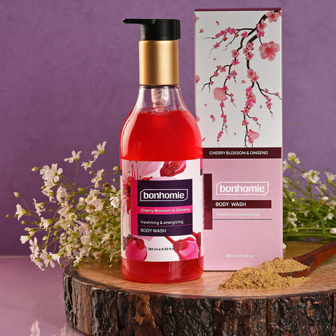 Bonhomie Cherry blossom and Ginseng body wash