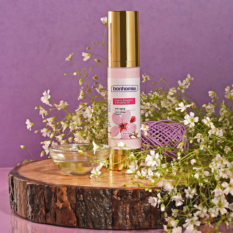 Bonhomie Cherry blossom and Rosehip oil Face cream (Night)