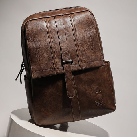 CAHOOT Men's The Enigma Backpack - Coffee Brown