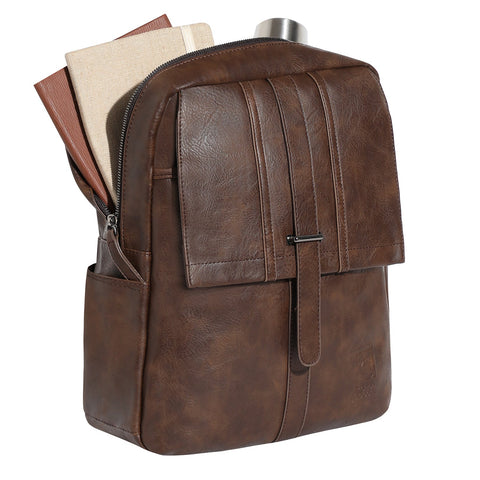CAHOOT Men's The Enigma Backpack - Coffee Brown