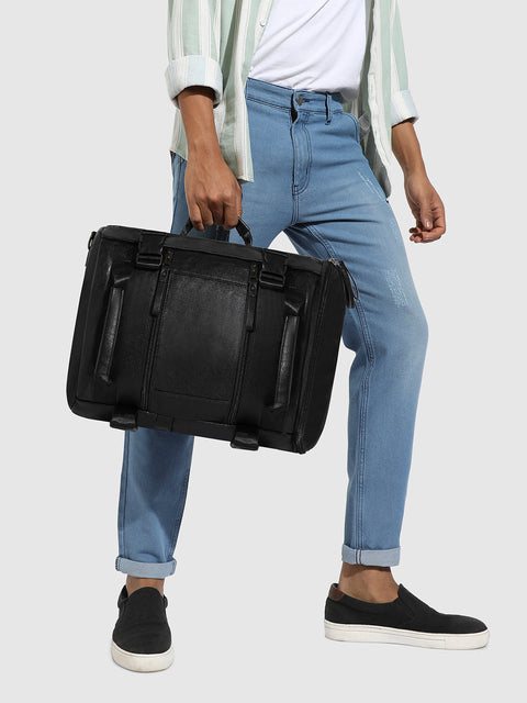 CAHOOT Men's The Everyday Essential Laptop Bag - Coal Black