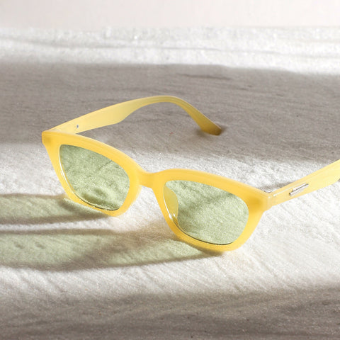 CAHOOT Solid Cateye Sunglasses - Yellow