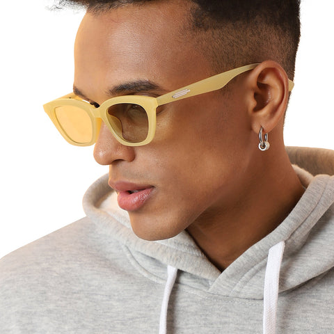 CAHOOT Solid Cateye Sunglasses - Yellow