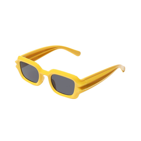 CAHOOT Solid Rectangular Sunglasses - Yellow