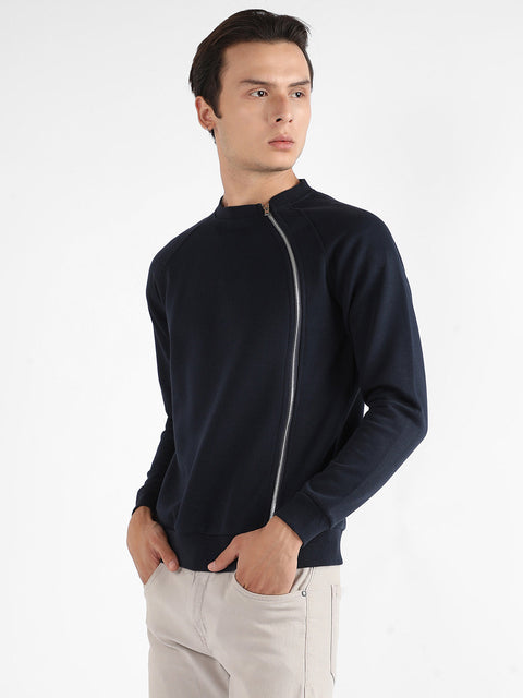 STARCAST Sweatshirt With Asymmetriclal Zip