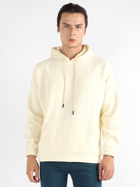 Hooked Oversized Pullover Sweatshirt With Kangaroo Pocket