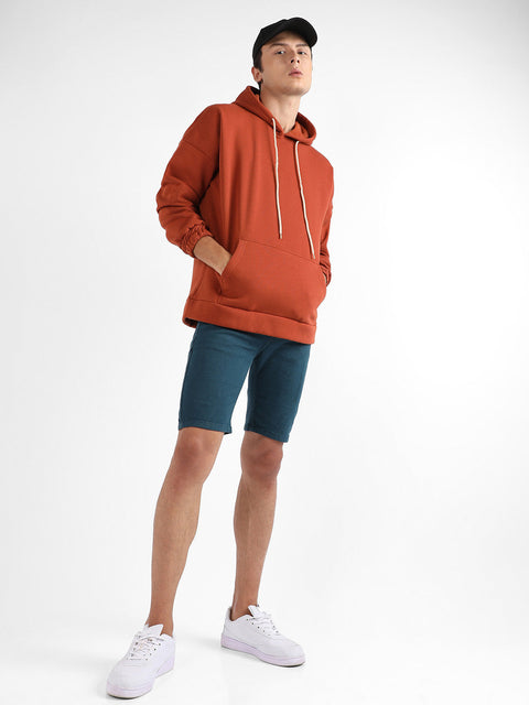 Hooked Oversized Pullover Sweatshirt With Kangaroo Pocket