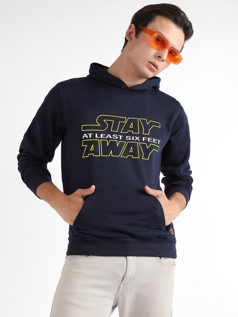 STARCAST Stay Away Hoodie With Kangaroo Pocket