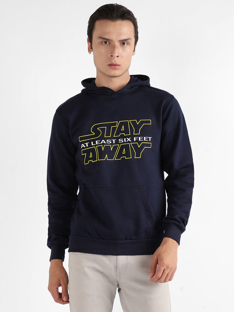 STARCAST Stay Away Hoodie With Kangaroo Pocket