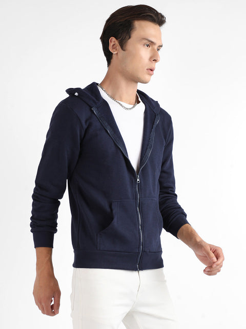 STARCAST Zip-Front Hoodie With Contrast Drawstring