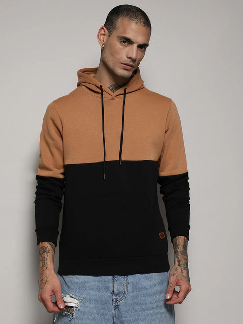 CTRL CLUB Pullover Hoodie With Ribbed Hem